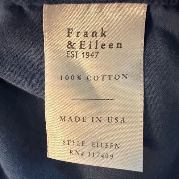 Frank & Eileen Top Size S Collared Lightweight Cotton Buttons Chest Pocket FLAW - Picture 9 of 16